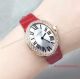 2017 Knockoff Cartier Baignoire Gold Silver Dial Red Leather Strap 25mm Watch (1)_th.jpg